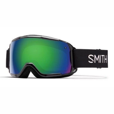 Smith Grom Junior Black Frame Green Sol-X Mirror Skibril