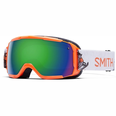 Skibril Smith Grom Sno-Motion Frame Green Sol X Mirror Lens