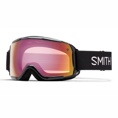 Smith Grom Junior Black Frame Red Sensor Mirror Skibril