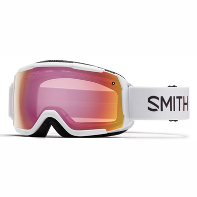 Skibril Smith Grom Junior White / Red Sensor Mirror