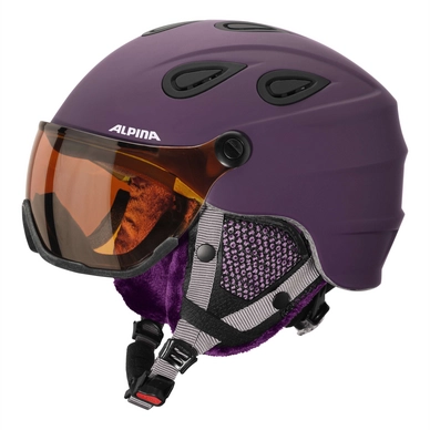 Skihelm Alpina Grap Visor HM Deep Violet Matt