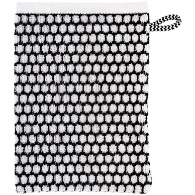 Washandje Mette Ditmer Grid Black/Off White