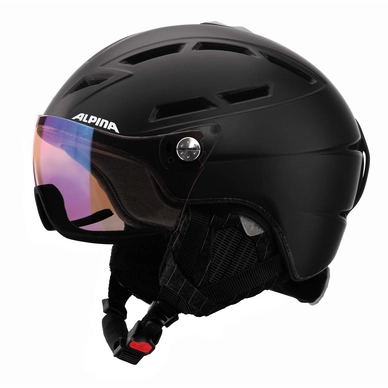 Skihelm Alpina Griva Visor VHM Schwarz Matt