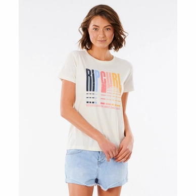 T-Shirt Rip Curl Femmes Golden State Standard Tee Bone