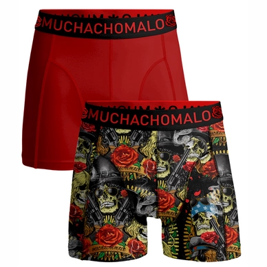 Boxershort Muchachomalo Men shorts Price Guns N Roses Print/Red (2-pack)