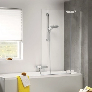 Badwand Rechts Sealskin Get Wet Custom Zilver 100 cm