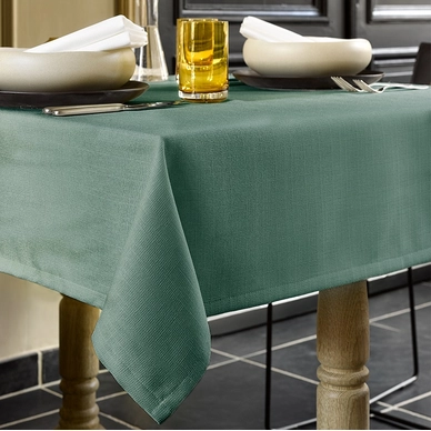 De Witte Lietaer Tovaglia Rotonda Gibson In Poliestere 170 Cm – Blu Scuro – Lavabile E Impermeabile