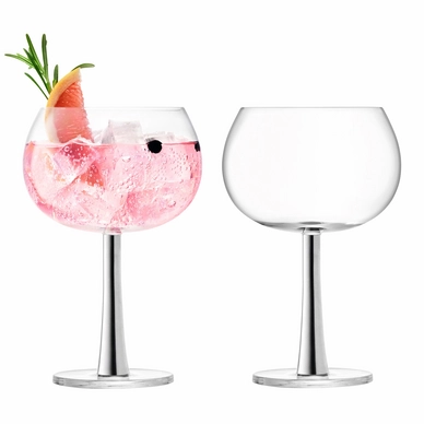 Gin Tonic Glas L.S.A. Gin Zilver 420 ml (2-Delig)