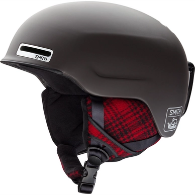 Skihelm Smith Maze Matte Woolrich Braun