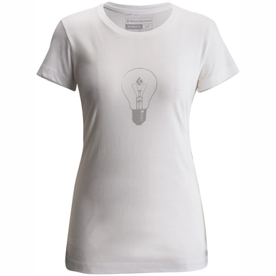 T-Shirt Black Diamond Women Ss Bd Idea Tee White