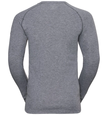 Ondershirt Odlo Men BL Top Crew Neck L/S Adam Grey Melange
