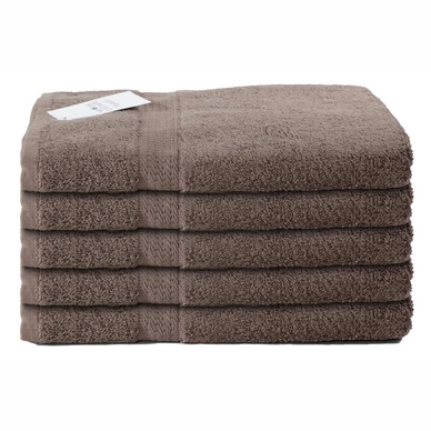 Serviette de Toilette Nightlife Taupe (50 x 100 cm) (set de 5)