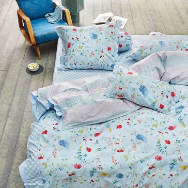 Taies d'oreiller PiP Studio Hummingbirds Blue Percale (65 x 65 cm)