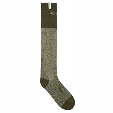 Chaussettes Hunter Field Technical Knitted Tall Dark Olive