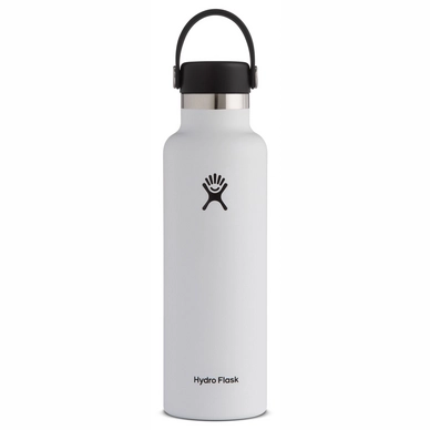 Thermosflasche Hydro Flask Standard Mouth Flex Cap White 621 ml