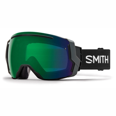 Skibril Smith I/O 7 Black / ChromaPop Everyday Green Mirror