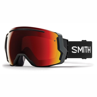 Masque de Ski Smith I/O 7 Black / ChromaPop Sun Red Mirror