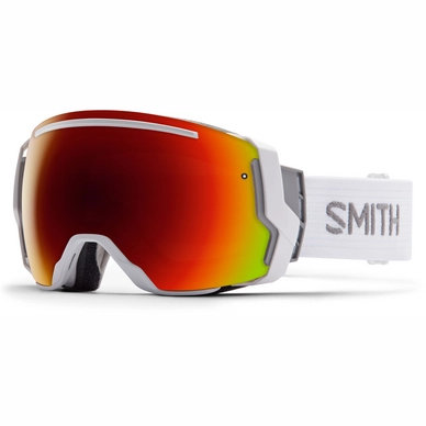 Skibril Smith I/O 7 White Frame Red Sol-X Mirror
