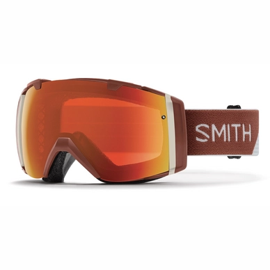 Masque de Ski Smith I/O Adobe Split / ChromaPop Everyday Red Mirror