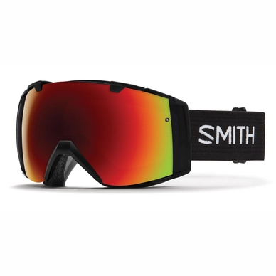 Skibril Smith I/O Black Frame Red Sol-X Mirror