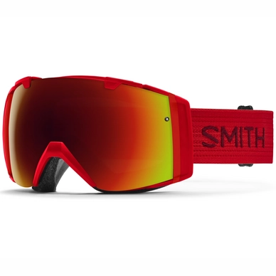 Ski Goggles Smith I/O Fire Frame/Red Sol-X Lens