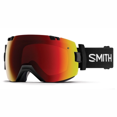 Masque de Ski Smith I/OX Black / ChromaPop Sun Red Mirror