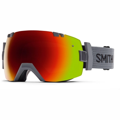 Skibril Smith I/O X Charcoal Frame/Red Sol X Mirror/Blue Sensor Mirror Lens