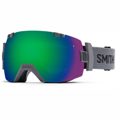 Skibril Smith I/O X Charcoal Frame/Green Sol X Mirror/Red Sensor Mirror Lens