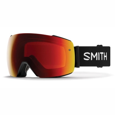 Masque de ski Smith I/O MAG Black / ChromaPop Everyday Red Mirror Noir