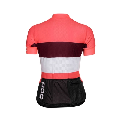 Fietsshirt POC Women Essential Road Light Jersey Flerovium Pink/Hydrogen White