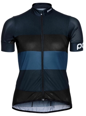 Fietsshirt POC Women Essential Road Light Jersey Navy Black