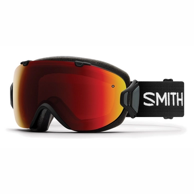 Masque de Ski Smith I/OS Black / ChromaPop Sun Red Mirror