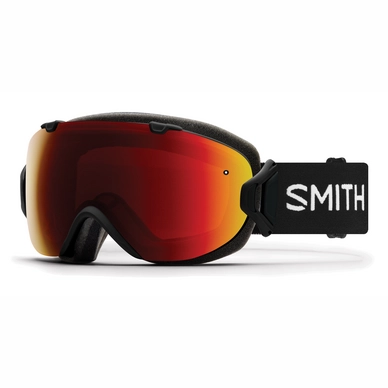 Skibril Smith I/OS Black / ChromaPop Sun Red Mirror