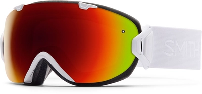 Skibril Smith I/O S White GBF Frame/Red Sol X Mirror/Blue Sensor Mirror Lens