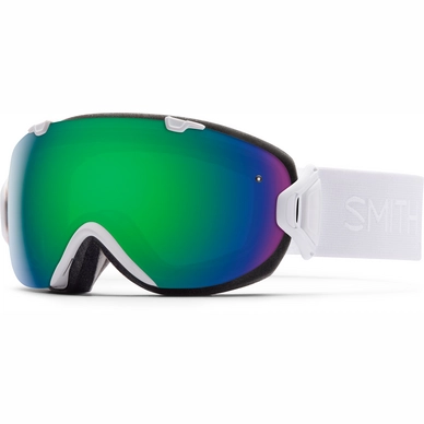 Skibril Smith I/O S White GBF Frame/Green Sol X Mirror/Red Sensor Mirror Lens