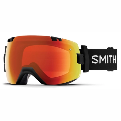 Masque de Ski Smith I/OX Black / Chroma Pop Sun Red Mirror