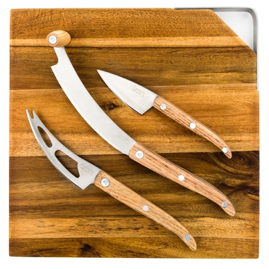 Cheese Knife Laguiole Style de Vie Innovation Line Oak (3 pc)
