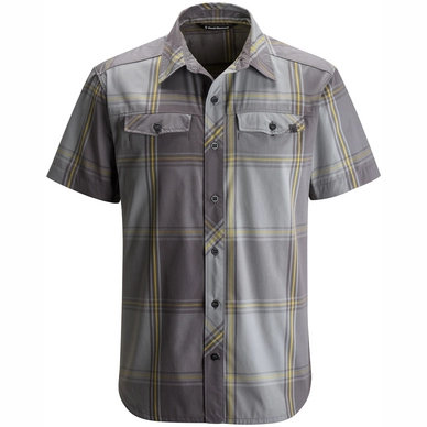 Blouse Black Diamond Men Ss Technician Shirt Nickel-Granite Plaid