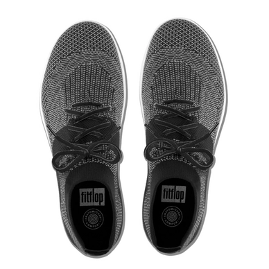 Sneaker FitFlop Uberknit™ Slip On High Top Men Black/Charcoal Mix