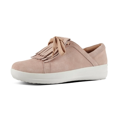 FitFlop F-Sporty II Lace Up Fringe Suede Dusky Pink