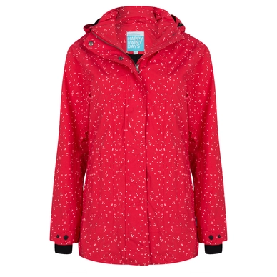 Imperméable Happy Rainy Days Jacket Rachel Dot Red Off White