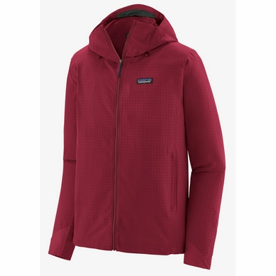 Veste Patagonia Homme R1 TechFace Hoody Wax Red