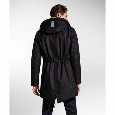Peuterey Kasa Sl 00 Fur Parka Zwart-nernr in Black for Men Mens Clothing Coats Parka coats 