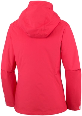 Jas Columbia Women Trestle Trail Hooded Red Camellia