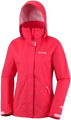 Jas Columbia Women Trestle Trail Hooded Red Camellia