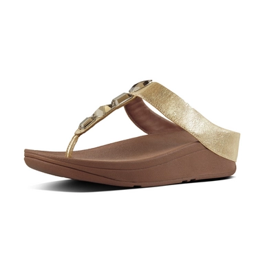 FitFlop Roka Leather Goud