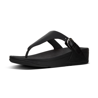 FitFlop Skinny Toe Thong Leather Black