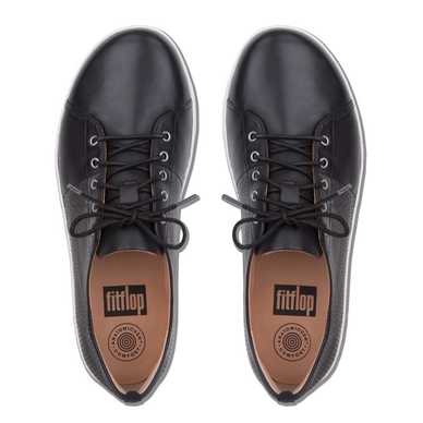 Sneaker FitFlop F-Sporty™ Scoop-Cut Perf Leather Black
