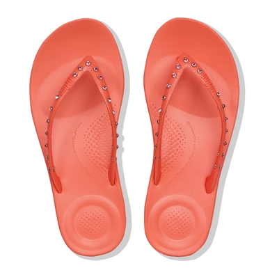 Slipper FitFlop Iqushion™ Ergonomic Flip Flops Crystal Sunshine Coral