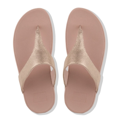 Slipper FitFlop Shimmy™ Toe Thong Foil Print Suede Pink Foil Suede